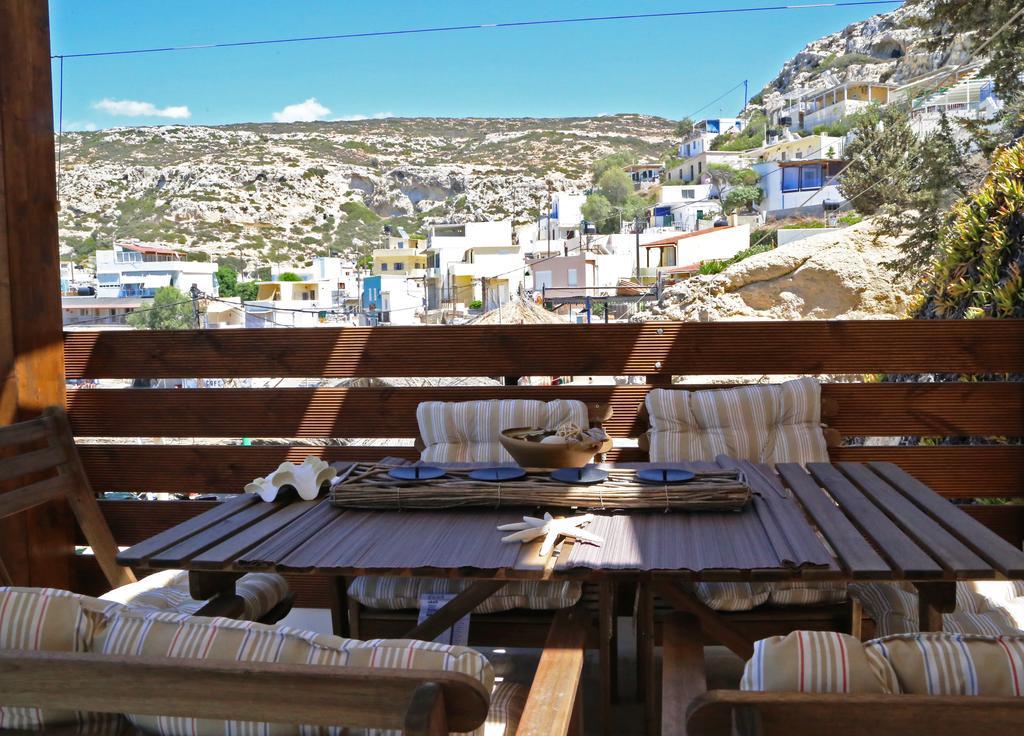 Matala Caves Apartment ภายนอก รูปภาพ